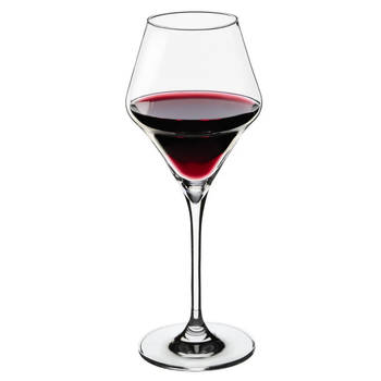 Set van 3x wijnglazen voor rode wijn Clarillo 370 ml van glas - Wijnglazen