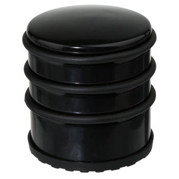 5Five Deurstopper - zwart - 7 x 7,5 cm - metaal - deurstop - Deurstoppers