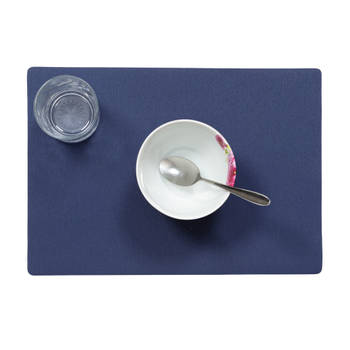 Wicotex-Placemats Uni donker blauw-Placemat easy to clean 12stuks