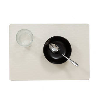 Wicotex-Placemats Jaspe wit-Placemat 12stuks