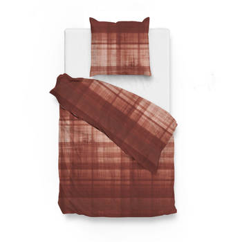 Zo Home Dekbedovertrek Flanel Marley - rio red 140x200/220cm