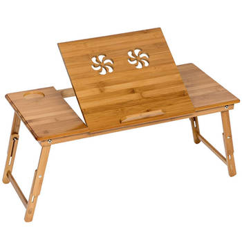 Houten laptoptafel laptop table voor op bed 401654