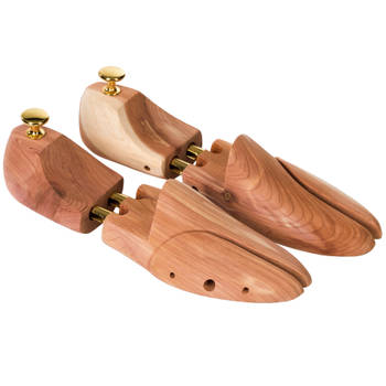 tectake - Luxueuze schoenspanners maat 42-43 cederhout - 402252