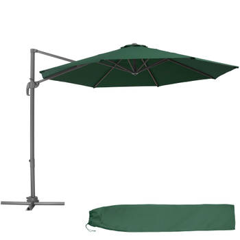 tectake - parasol Daria groen - 403134- met beschermhoes
