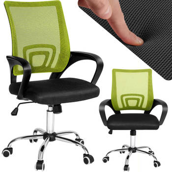 tectake bureaustoel - kantoor design - Zwart/groen
