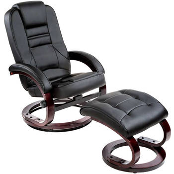tectake - TV-fauteuil met krukje model 2 - 403849