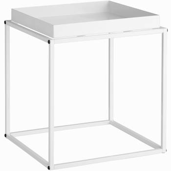 tectake - Bijzettafel Cambridge wit - 40x40x44cm, maximale draagkracht 30kg - 404183