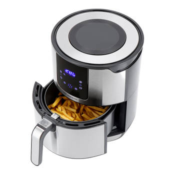 Just Perfecto Airfryer 4L - 1400W - Met Touchscreen & LED Display - RVS