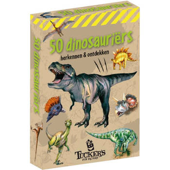 Tucker's Fun Factory kaartspel - 50 dinosauriërs herkennen & ontdekken