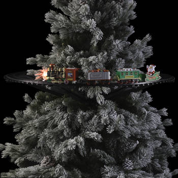 Feeric lights and christmas rijdende kersttrein voor kerstboom - 80 cm - Kersttreintjes