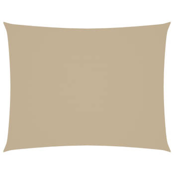 vidaXL Zonnescherm rechthoekig 3,5x5 m oxford stof beige