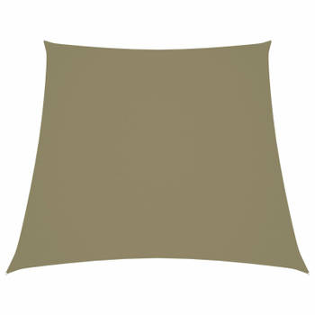 vidaXL Zonnescherm trapezium 3/4x3 m oxford stof beige