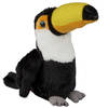 Pluche knuffel dieren Toekan vogel van 15 cm - Vogel knuffels