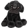 Pluche knuffel dieren zwarte Mopshond hond 13 cm - Knuffel huisdieren