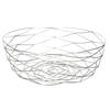 Medium-size fruitschaal Chrome metal rond 27 x 11 cm - Fruitschalen