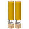 Set van 2x stuks electrische pepermolens kunststof oranje 22 cm - Peper en zoutstel