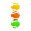 Set van 3x stuks gekleurde premium tennisballen 6,5 cm - Tennisballen