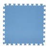 8x stuks Foam puzzelmat zwembadtegels/fitnesstegels blauw 50 x 50 cm - Speelkleden