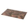 Rechthoekige placemat Palm grijs linnen mix 45 x 30 cm - Placemats