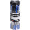 20x stuks balpennen rood/zwart/blauw 14 cm - Pennen