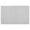 Rechthoekige placemat grafische print wit texaline 45 x 30 cm - Placemats