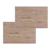 Set van 4x stuks placemats hout print dennen PVC 45 x 30 cm - Placemats