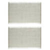 Set van 6x stuks placemats uni lichtgrijs jute 45 x 30 cm - Placemats