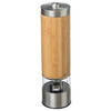 Elektrische peper/zoutmolen bamboe beige 20 cm inclusief batterijen - Peper en zoutstel