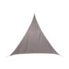 Polyester schaduwdoek/zonnescherm Curacao driehoek taupe 2 x 2 x 2 meter - Schaduwdoeken