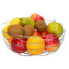 Medium-size fruitschaal Chrome metal rond 27 x 11 cm - Fruitschalen