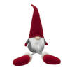 Pluche gnome/dwerg decoratie pop/knuffel met lange benen 57 cm - Kerstman pop
