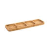 Bamboe houten serveerplankje/borrelplankje/sausplankje 33 x 10 cm - Serveerplanken