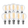 V-TAC VT-1996-N 10 Set E14 Transparante LED Lampen - Helder - Golf - IP20 - 4W - 400 Lumen - 3000K