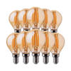 V-TAC VT-1953-N 10 Set E14 LED Lampen - Amber - Golf - IP20 - 4W - 350 Lumen - 2200K