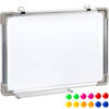 tectake® - Magnetisch bord whiteboard presentatiebord 60 x 45 cm - 400814