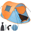 Pop-up tent waterkolom 1500 mm/cm² blauw-oranje 401674