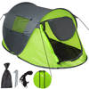 tectake - Pop-up tent waterdicht groen / grijs - 401675