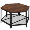 tectake - Salontafel Norwich industrial dark sidetable bijzettafel - 404225