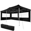 tectake - Partytent Viola 3x6 m met 2 zijdelen zwart - 403159