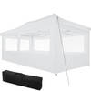 tectake - partytent 3x6 m. opvouwbaar- 4 wanden- wit 403163