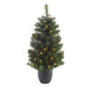 Everland Imperial Kunst kerstboom - H90 cm - met kerstverlichting - Kunstkerstboom