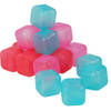 36x Plastic herbruikbare ijsklontjes/ijsblokjes gekleurd - IJsblokjesvormen