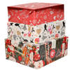 Bellatio Decorations - 9x luxe kerst cadeaupapier rollen in 3-stijlen - Cadeaupapier