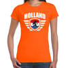 Holland landen / voetbal t-shirt oranje dames - EK / WK voetbal M - Feestshirts