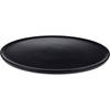 Rond kaarsenbord/kaarsenplateau zwart hout D38 cm - Kaarsenplateaus