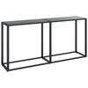 vidaXL Wandtafel 160x35x75,5 cm gehard glas zwart