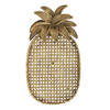 Clayre & Eef Decoratie schaal Ananas 40x22x4 cm Goudkleurig Kunststof Ovaal Goudkleurig