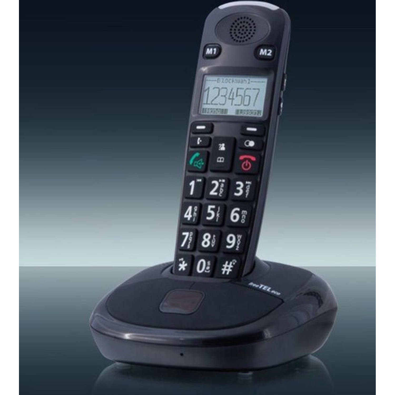 Humantechnik Free-tel Eco Dect Draadloze Telefoon Zwart. Geschikt Voor Slechthorenden A-4616-0