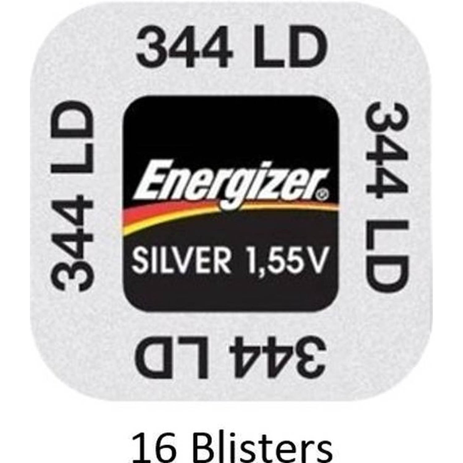 16 Stuks (16 Blisters A 1 Stuk) Energizer Zilver Oxide Knoopcel 344-350 Ld 1.55v