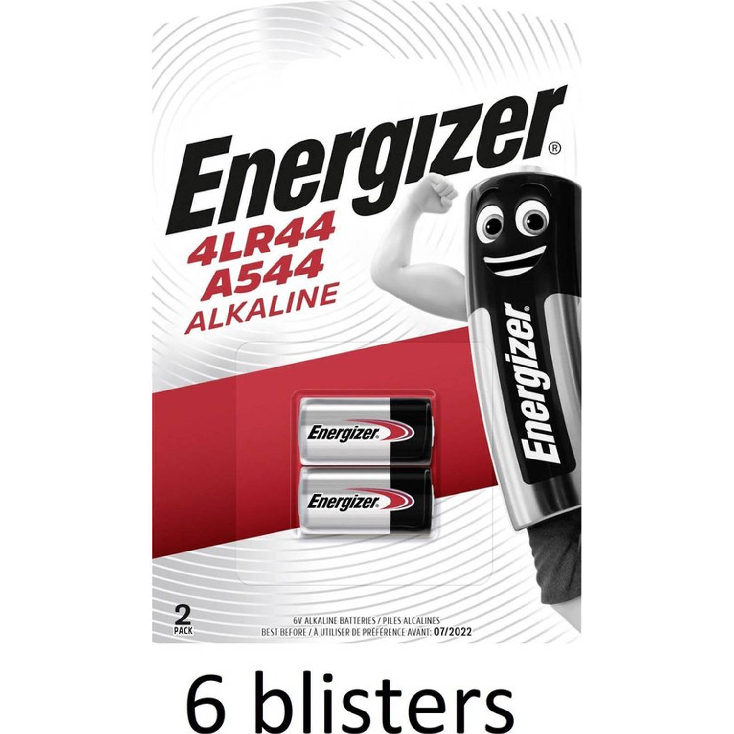 12 Stuks (6 Blisters a 2 st) Alkaline Battery 4LR44 6 V